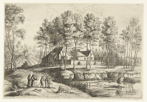 Gezicht op het kapucijnenklooster te Tervueren
