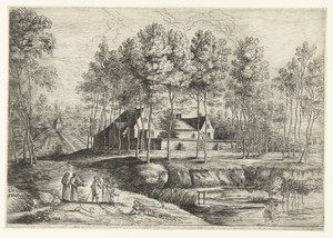 Gezicht op het kapucijnenklooster te Tervuren