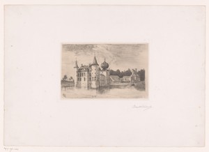 Gezicht op het kasteel van baron Henri van Havre