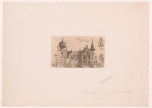 Gezicht op het kasteel van baron Henri van Havre