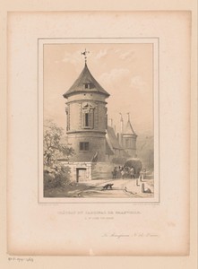 Gezicht op het Kasteel van de Twee Torens in Sint-Joost-ten-Node