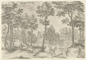 Gezicht op het Kasteel van Rivieren