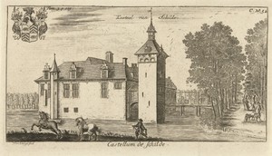 Gezicht op het kasteel van 's-Gravenwezel
