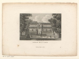 Gezicht op het Kasteel van Saint-Cloud