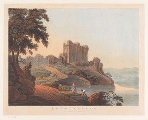 Gezicht op het Kasteel van Trim in Ierland