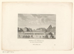 Gezicht op het Kasteel van Versailles