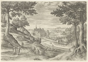 Gezicht op het klooster van Zevenborren