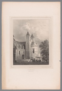 Gezicht op het koor van de Sint-Servaasbasiliek te Maastricht