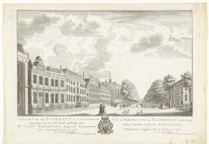Gezicht op het Lange Voorhout te Den Haag