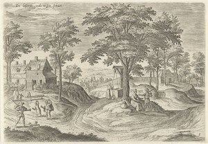 Gezicht op het leprozenhuis van Scheut