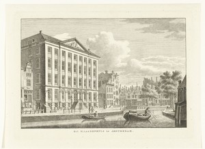 Gezicht op het Maagdenhuis te Amsterdam