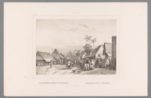Gezicht op het Maleisisch dorp in Indonesië
