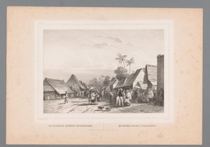 Gezicht op het Maleisisch dorp in Indonesië