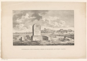 Gezicht op het monument voor Johanna Sebus