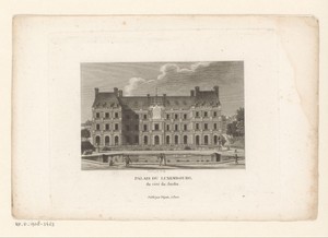 Gezicht op het Palais du Luxembourg te Parijs