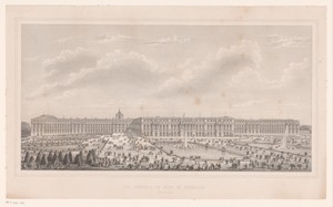 Gezicht op het Paleis van Versailles