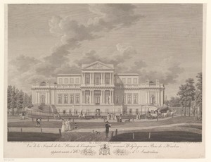 Gezicht op het Paviljoen Welgelegen in Haarlem
