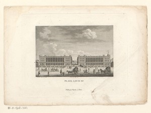 Gezicht op het Place de la Concorde te Parijs