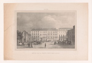 Gezicht op het Posthotel te Gent
