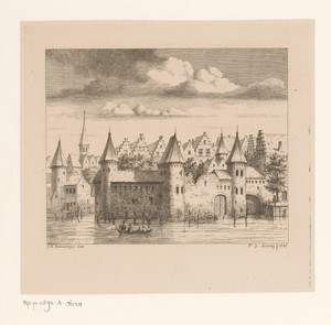 Gezicht op het Rookhuis in Antwerpen
