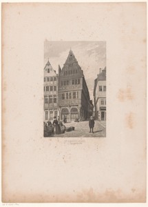 Gezicht op het Salzhaus te Frankfurt am Main