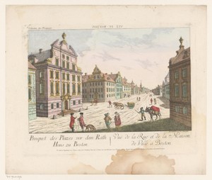 Gezicht op het Stadhuis te Boston