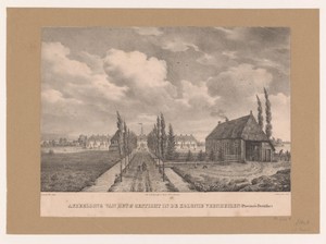 Gezicht op het tweede gesticht in de kolonie Veenhuizen