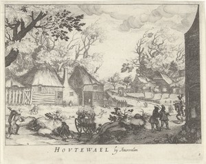 Gezicht op Houtewael nabij Amsterdam