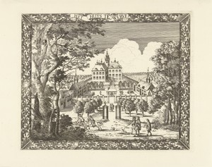 Gezicht op Huis te Werve te Voorburg
