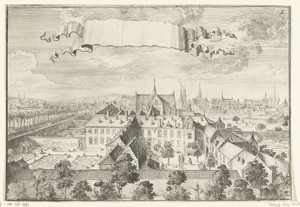 Gezicht op kasteel Nieuwen Biesen