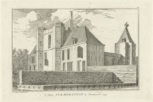 Gezicht op kasteel Purmerstein