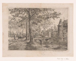 Gezicht op Kasteel Sterckshof in Deurne bij Antwerpen