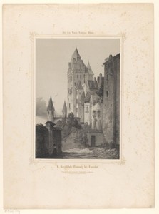 Gezicht op kasteel Trausnitz bij Landshut