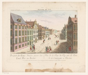 Gezicht op King Street te Boston