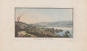 Gezicht op Lüscherz aan de Bielersee