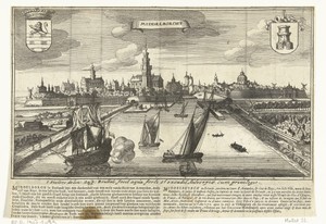 Gezicht op Middelburg