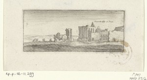Gezicht op Newark Abbey