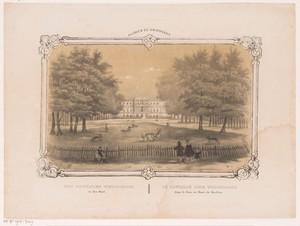 Gezicht op paviljoen Welgelegen