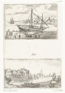 Gezicht op Pescara en Huizen aan een baai