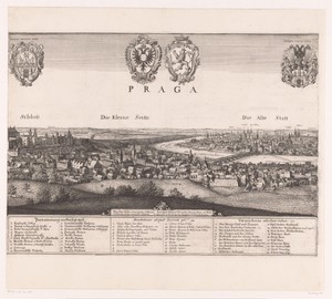 Gezicht op Praag (middelste deel)