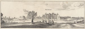 Gezicht op Richmond Palace in Surrey