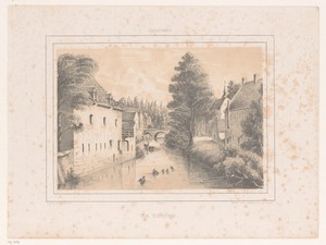 Gezicht op rivier de Dender te Geraardsbergen