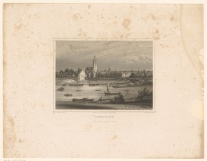 Gezicht op Roermond en de Maas