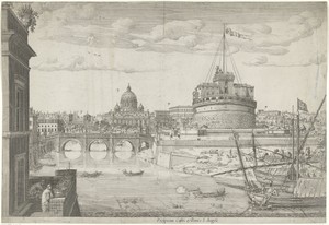 Gezicht op Rome