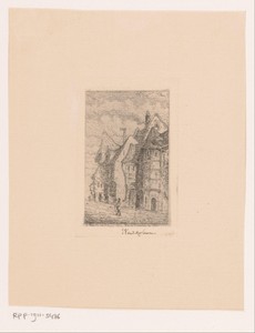 Gezicht op Rue de Tournai, 1842