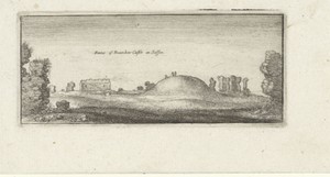 Gezicht op ruïnes van Bramber Castle