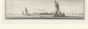 Gezicht op Schenkenschanz aan de Rijn