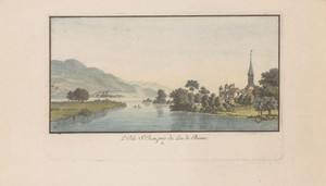Gezicht op St. Petersinsel aan de Bielersee