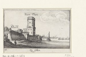 Gezicht op stadsmuren van Keulen