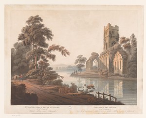 Gezicht op White Abbey bij Limerick